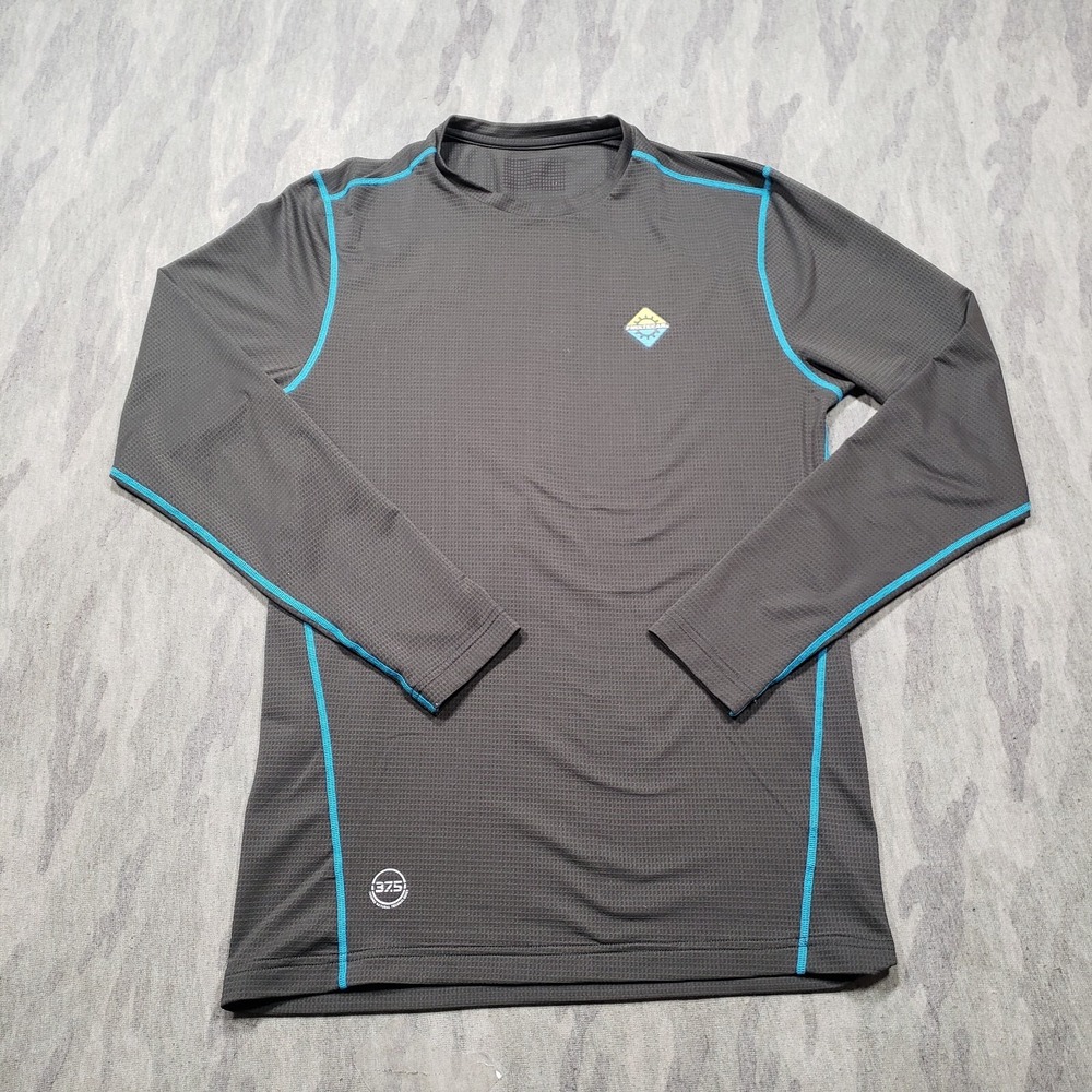 First Gear Shirt Mens Small‎ Gray Long Sleeve 37.5 Cocona Natural Technologies